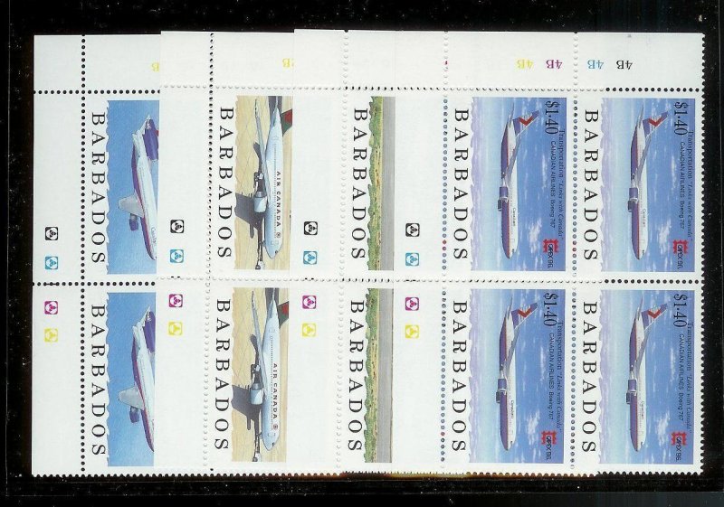 BARBADOS (25) All Diff Plate & Gutter Block Complete Sets All Mint Never Hinged