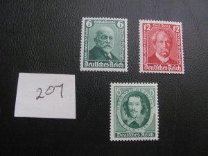 Germany  1935 MNH SC 470-472 SET XF 17 EUROS (207)