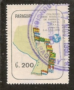 Paraguay    Scott  2330  Flags,  Map       Used