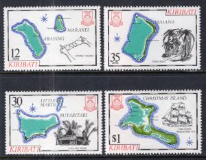 Kiribati 369-372 Maps MNH VF