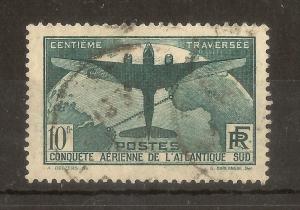 France 1936 10fr South America Flight SG554 Fine Used Cat£180