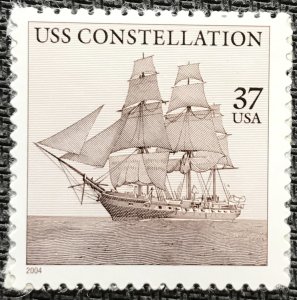 US #3869 MNH Single USS Constellation SCV $.75 L42