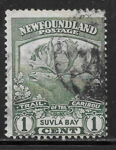 Newfoundland 115: 1c Caribou Head, used, AVG