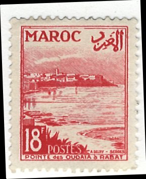 French Morocco Scott 278 MVLH!