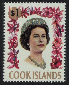 Cook Is. Queen Elizabeth II $1 1967 MNH SG#244