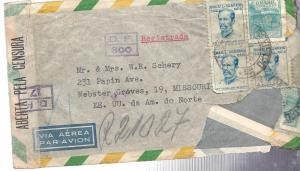 1945 Envelope Censured mail a piece of Postal History