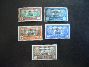 Stamps - Wallis and Futuna-Scott#67, 74, 78-80- Mint Hinged Part Set of 5 Stamps