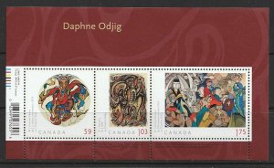 2011 Canada - Sc 2437 - MNH VF - Mini Sheet - Art Canada:  Daphne Odjig