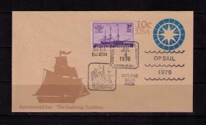 US Cvr 1976 New York NY OP Sail 76 Tall Ships USCG Seawitch