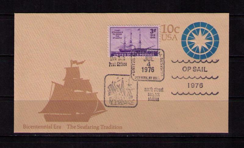 US Cvr 1976 New York NY OP Sail 76 Tall Ships USCG Seawitch