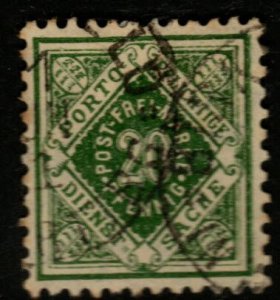Wurttemberg Scott o22 Used stamp