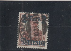 Danzig  Scott#  27  Used  (1920 Surcharged)