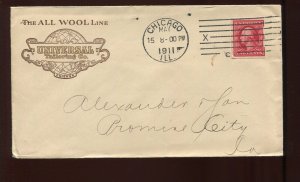 384 Schermack Coil Stamp on 1911 Universal Tailoring Co. Corner Cover LV2919