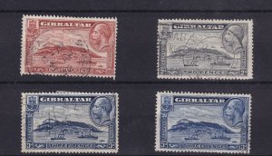 Gibraltar KGV 1931 Rock Set SG111a/112a/113/113a Fine Used BP16172