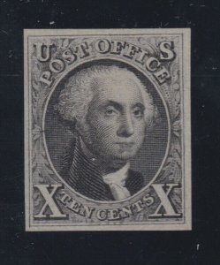 US 4 10c 1875 Washington Re-Issue Unused w/PF Cert VF-XF 