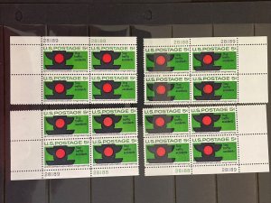 Scott # 1272 Traffic Safety Matched Plate Blocks Less Common # 28188-28189 MNH