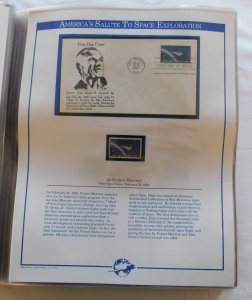 America's Salute to Space Exploration, Fleetwood First Day Covers w/ Min...