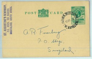 BK0238 - BASUTOLAND - Postal History - STATIONERY CARD from ROMA MISSION! 1936