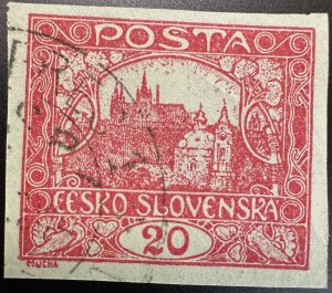 Czechoslovakia 1919-20 Sc.45a Imperf used