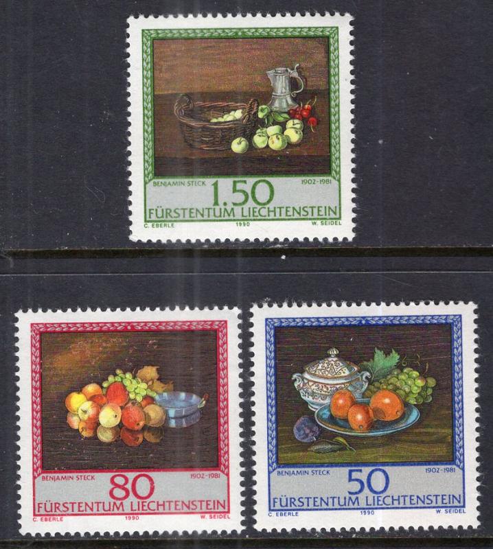 Liechtenstein 942-944 Fruit Paintings MNH VF