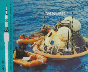 Vanuatu 1989 SG534 Moon Landing MS MNH