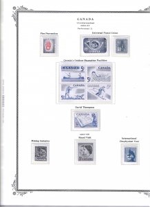 CANADA COLLECTION 1953-1999 SCOTT PAGES-CLEAR MOUNTS- MINT NH SCOTT BINDER/COVER
