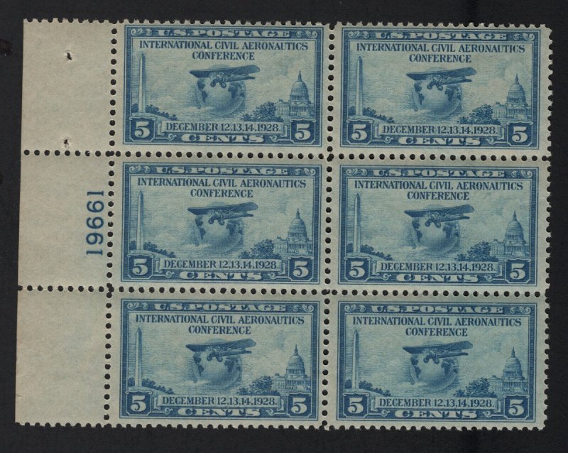 United States MINT Scott Number 650 PLATE BLOCK  MNH   F-VF - BARNEYS 