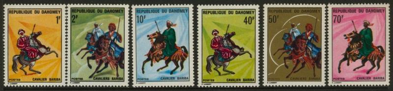 Dahomey 277-82 MNH Bariba Warriors on horses