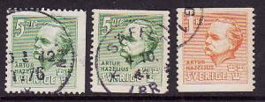 Sweden:SC#323-25-usedset-Artur Hazelius-cv $4.80