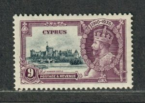 Cyprus Sc#139 M/NH/VF, Silver Jubilee, Cv. $36