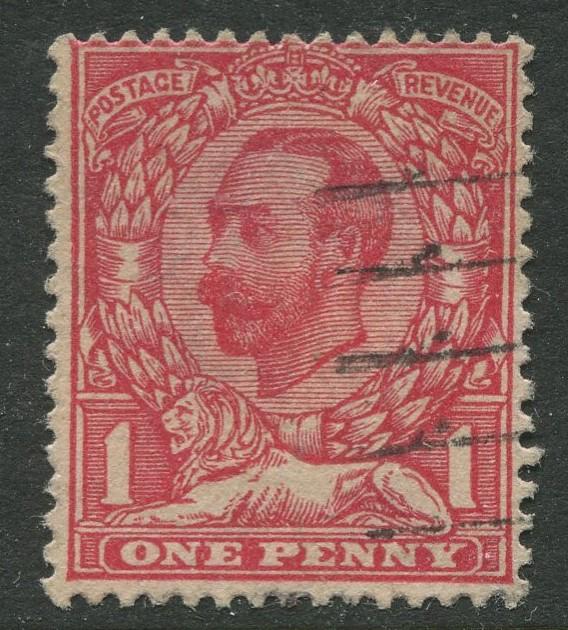 Great Britain -Scott 152 - KGV Definitive -1912 - Used - Single 1p Stamp