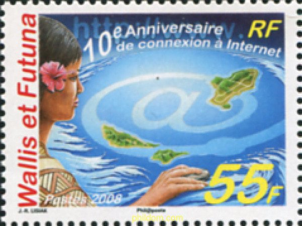 575189 MNH WALLIS Y FUTUNA 2008 CONEXION A INTERNET