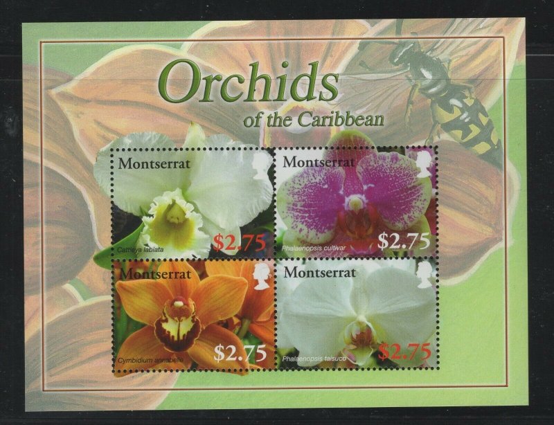 Montserrat #1209 (2008 Orchids  sheet) VFMNH CV $9.50