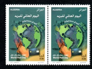 2022 - Algeria- Algérie- World post day- Journée mondiale de la poste- UPU- Pair