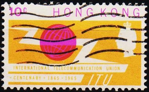 Hong Kong. 1965 10c S.G.214 Fine Used