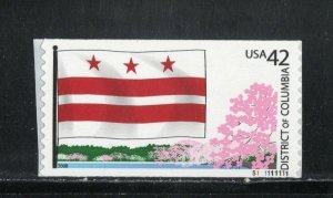 2008 USA District of Columbia Flag &  Cherry Tree (Scott 4283) MNH