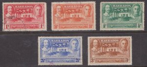 BARBADOS - 1939 TERCENTENARY OF THE GENERAL ASSEMBLY - 5V - USED