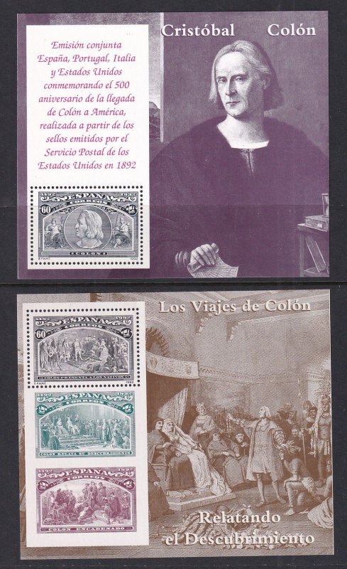 Spain 2677-2682 Souvenir Sheets MNH VF
