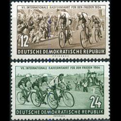 DDR 1954 - Scott# 208-9 Bicycle Race Set of 2 NH