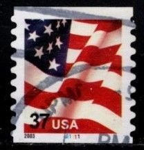 #3633A Old Glory PNC #B1111 (2003 date) (Off Paper) - Used