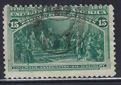 US 238, Used- 15 cent Columbian Issue