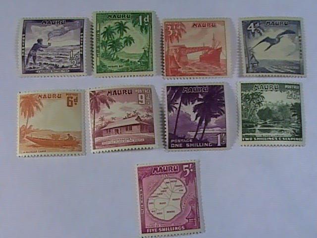 NAURU # 39-47-MINT/NEVER HINGED-COMPLETE SET----QEII----1954