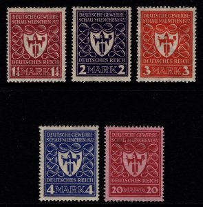 Germany 1922 Munich Exhibition, Part Set [Unused]