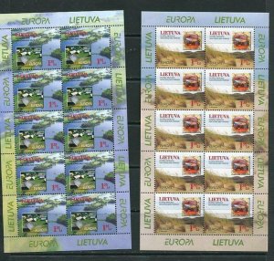 Lithuania 1999 EUROPA 2 Souvenir Sheets(Kleinbogen) MI 693-4  MNH  6641