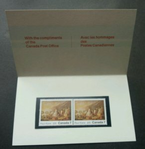 Canada BELGICA'72 1972 Painting Ship Village Art (folder set) MNH