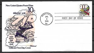 1974 #1511 ZIP Code FDC