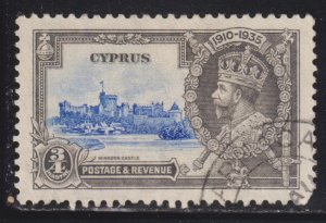 Cyprus 136 King George V Sliver Jubilee Issue 1935