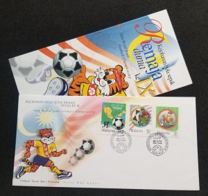 *FREE SHIP Malaysia Youth Football Championship 1997 Tigers Map Soccer (FDC)