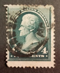 US Scott 211 1883 4 Cent Andrew Jackson Used Stamp z1170