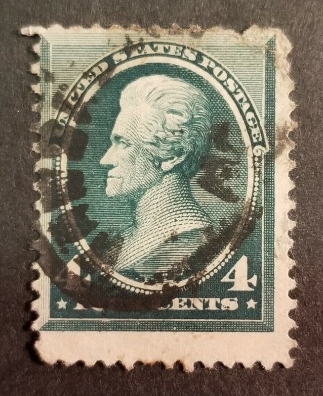 US Scott 211 1883 4 Cent Andrew Jackson Used Stamp z1170